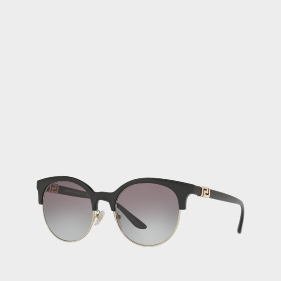 Versace Black Crystal Greek Sunglasses
